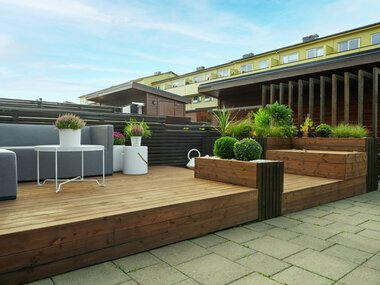 Trondheim - Flatåsen, Gunn Berit Fineidet, uteområde med MøreRoyal