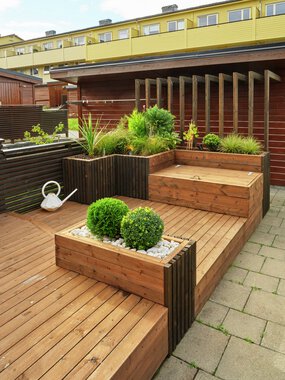 Trondheim - Flatåsen, Gunn Berit Fineidet, uteområde med MøreRoyal