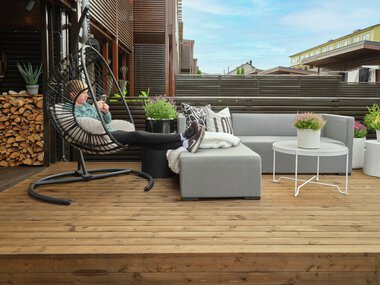 Trondheim - Flatåsen, Gunn Berit Fineidet, uteområde med MøreRoyal