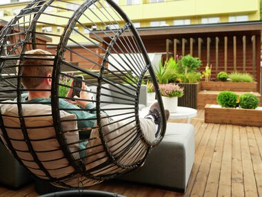 Trondheim - Flatåsen, Gunn Berit Fineidet, uteområde med MøreRoyal