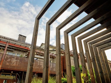 Trondheim - Flatåsen, Gunn Berit Fineidet, uteområde med MøreRoyal