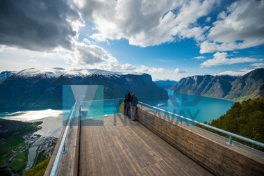 Usikt fra Stegastein, Sogn og Fjordane