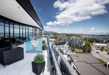 Stord hotell, utsikt fra toppetasjen