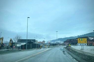 Miljøgate i Gran mars 2024