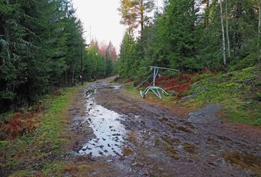 Lysløype og arbeidsleding snøkanon