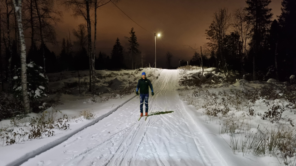 Fint føre i lysløypa