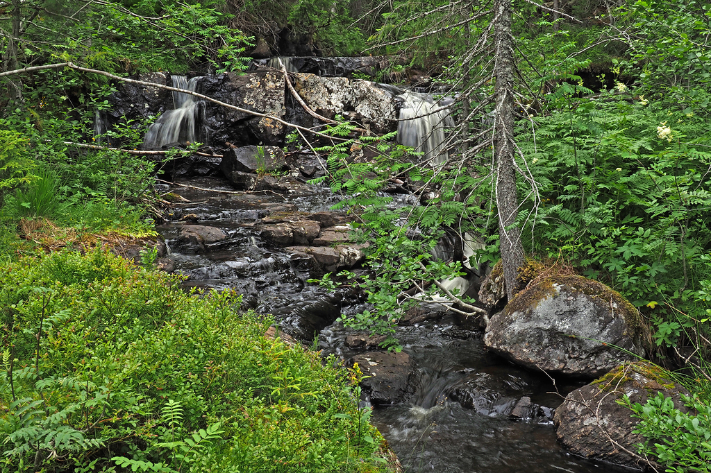 Frisk foss i Ormetjernsbekken