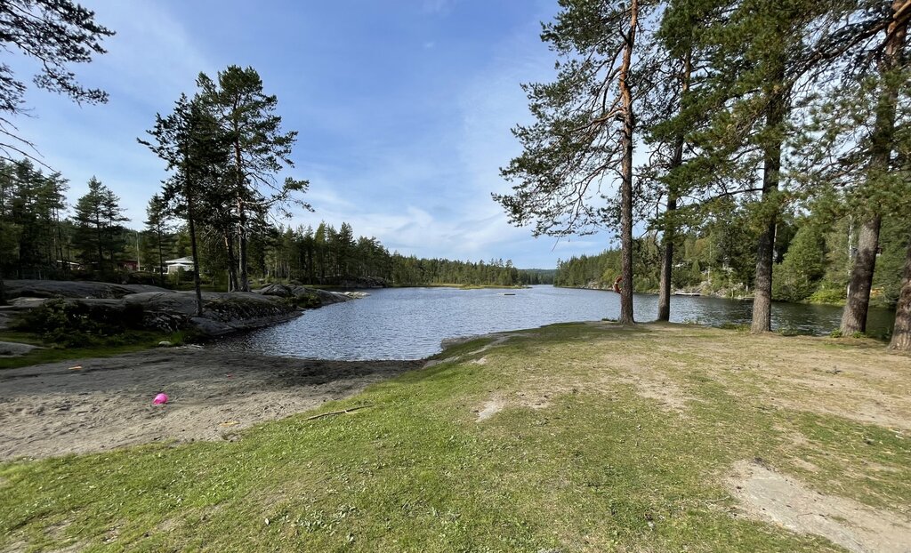 Badeplassen i sørenden av Fløyta
