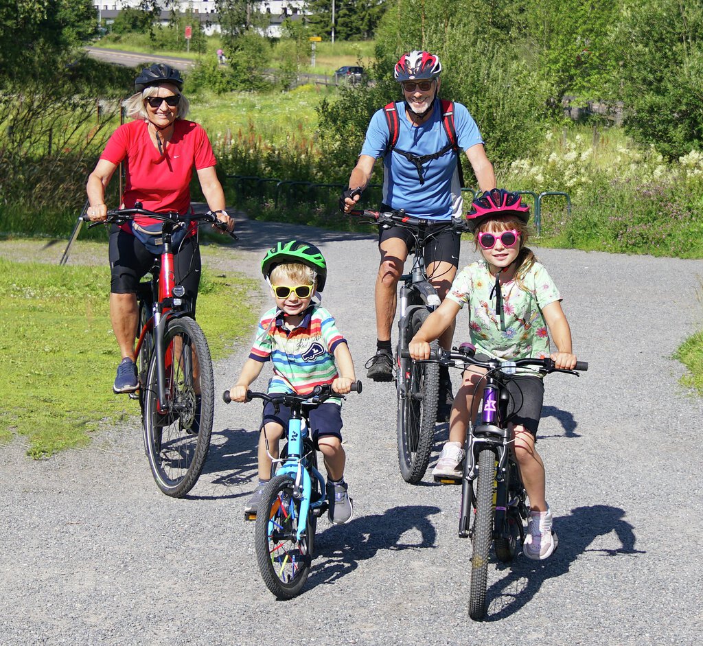 Sykkelglede ved Østensjøvannet