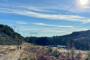 Tohjulinger langs Hauken