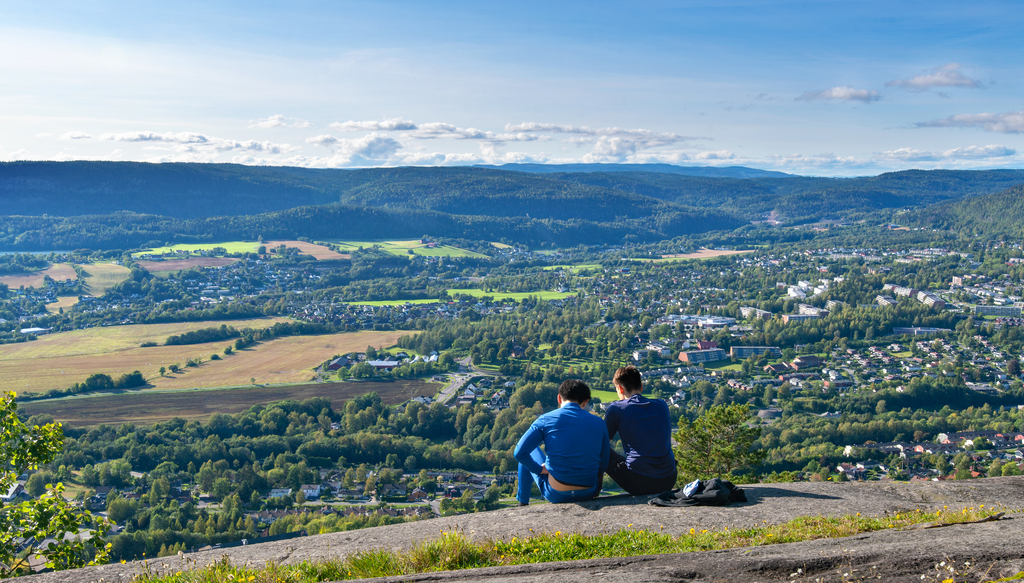 Utsikt vestover fra Søndre Kolsås