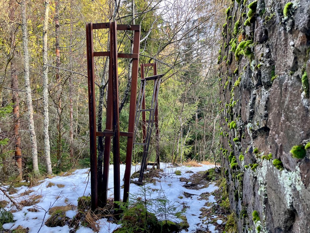 Restene av en skytebane