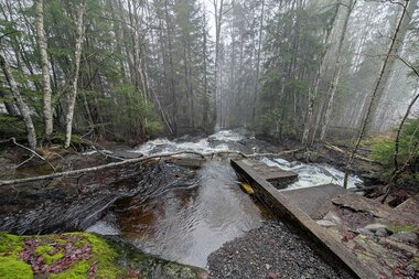 Inntaket til Øverland gård vannverk