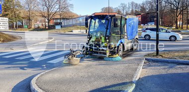 Feiing av sand i gater