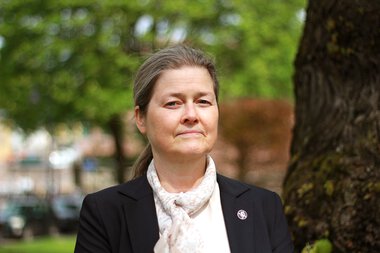 Pressefoto av direktør i miljøavdelingen, Grethe Helgås