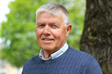 Pressefoto av landbruksdirektør Olav Sandlund