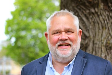 Pressefoto av fylkesberedskapssjef, Jan W. Jensen Ruud