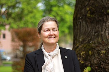 Pressefoto av direktør i miljøavdelingen, Grethe Helgås