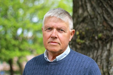 Pressefoto av landbruksdirektør Olav Sandlund