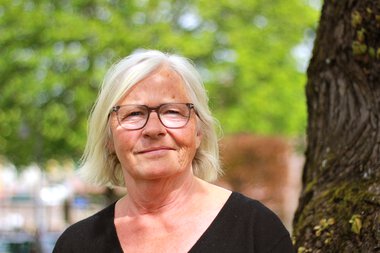 Pressefoto av direktør i oppvekstavdelingen Kari Evensen