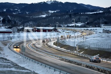 Markering av delåpning E6 Kvål-Skjerdingstad 09.12.21