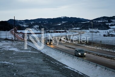Markering av delåpning E6 Kvål-Skjerdingstad 09.12.21