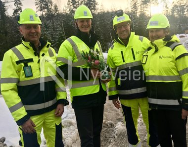 Delåpning vei i Bamble januar 2019?