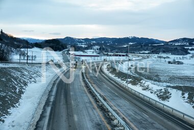Markering av delåpning E6 Kvål-Skjerdingstad 09.12.21