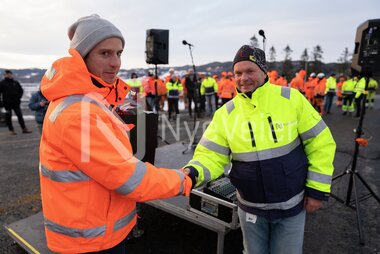 Markering av delåpning E6 Kvål-Skjerdingstad 09.12.21