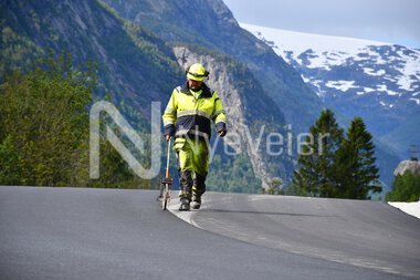 rv 13 asfaltlegging oppmåling