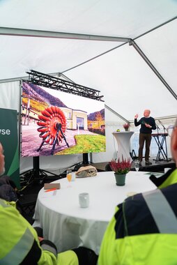 Åpning av Maudal kraftverk