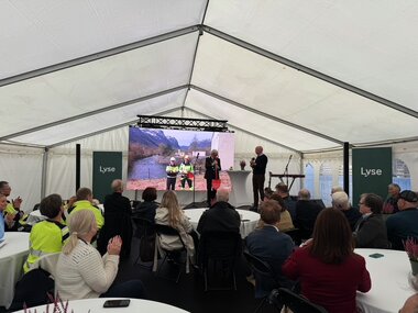 Åpning av Maudal kraftverk