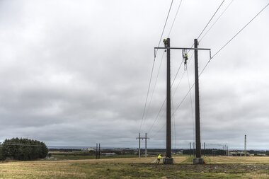Bygging av kraftlinje mellom Kartavoll og Opstad