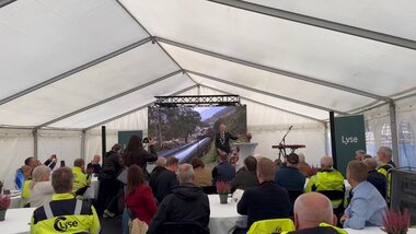 Åpning av Maudal kraftverk