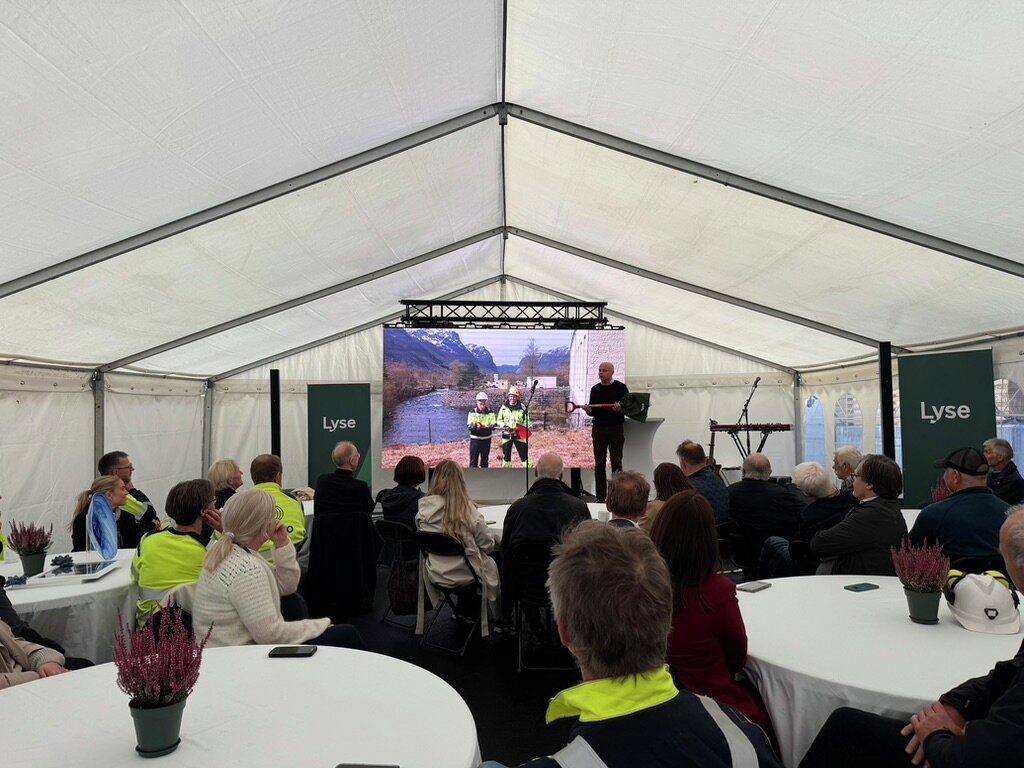 Åpning av Maudal kraftverk