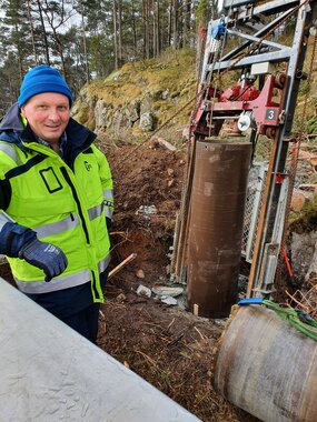 Dalen-Hjelmeland bygging Prosjektleder Kristian Gudmundsen i Lnett