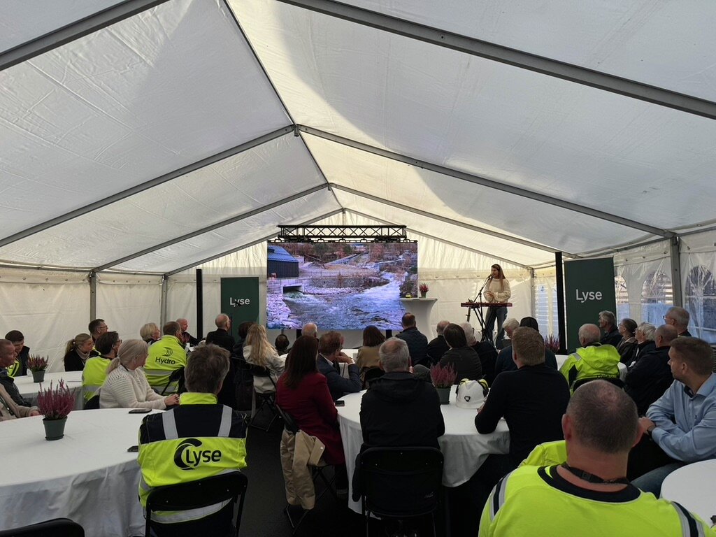 Åpning av Maudal kraftverk