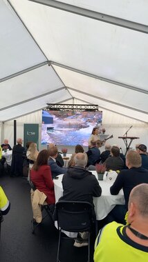 Åpning av Maudal kraftverk