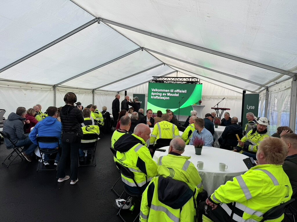 Åpning av Maudal kraftverk