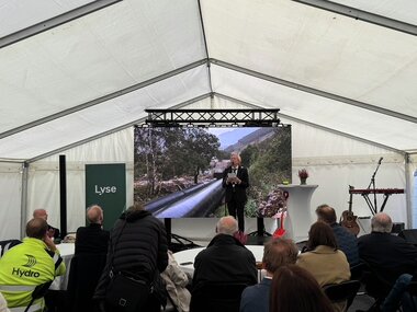 Åpning av Maudal kraftverk