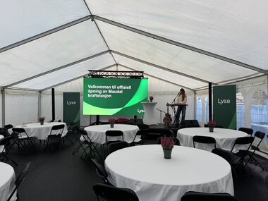 Åpning av Maudal kraftverk