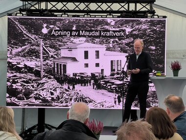Åpning av Maudal kraftverk