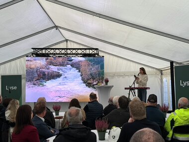 Åpning av Maudal kraftverk