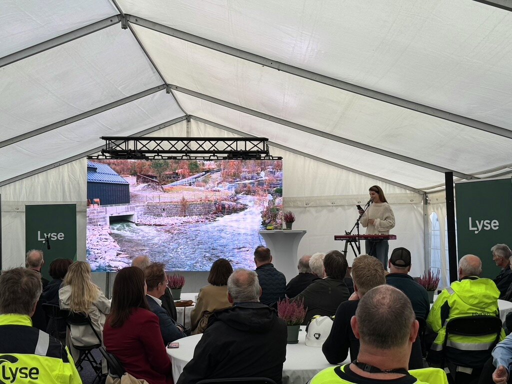 Åpning av Maudal kraftverk