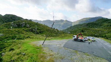 Maudal flytting av master