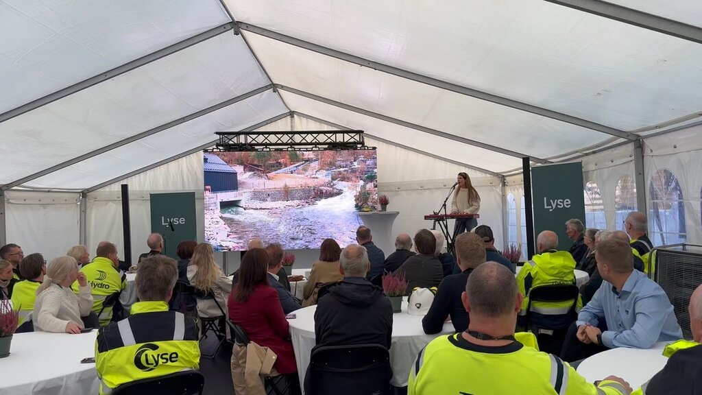 Åpning av Maudal kraftverk