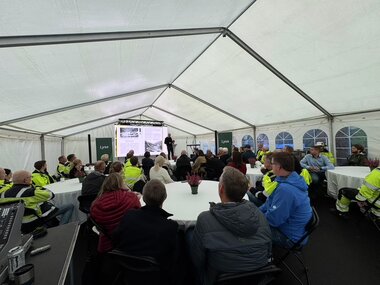 Åpning av Maudal kraftverk