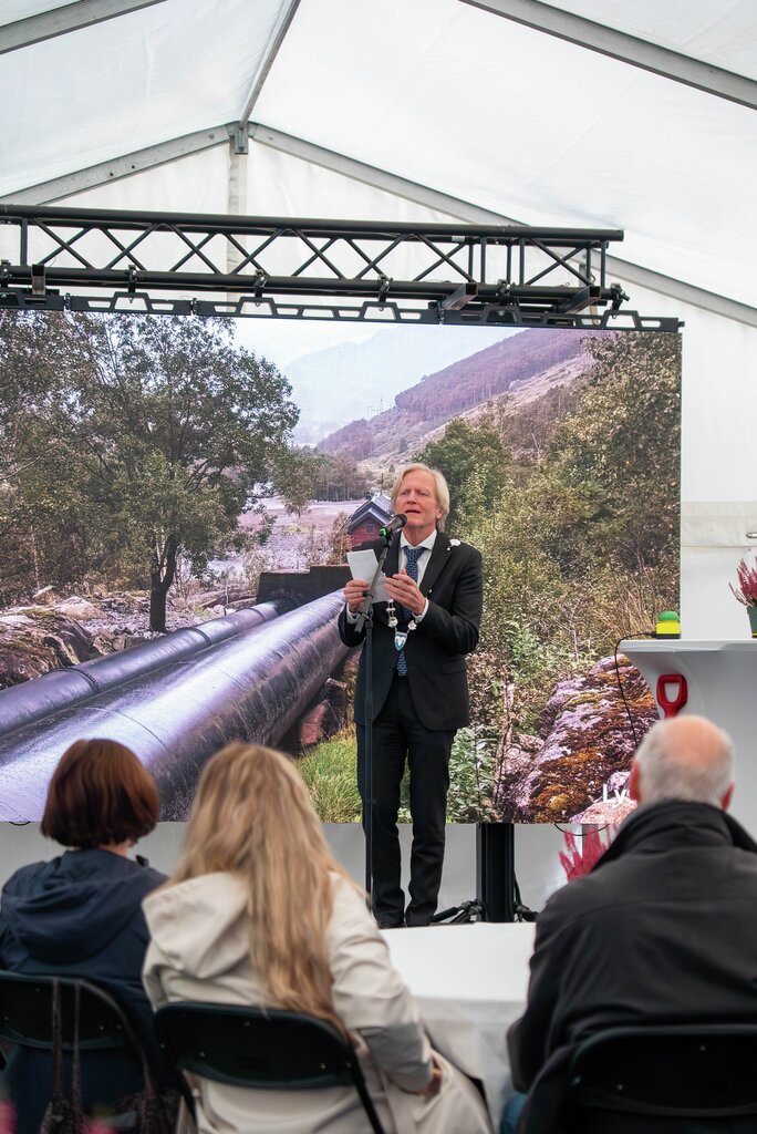 Åpning av Maudal kraftverk