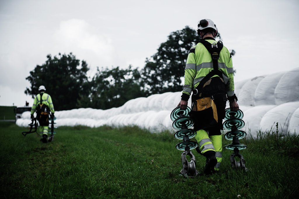 Riving kraftlinje Jæren