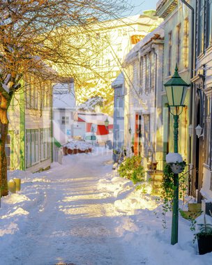 Vinter i Bergen sentrum